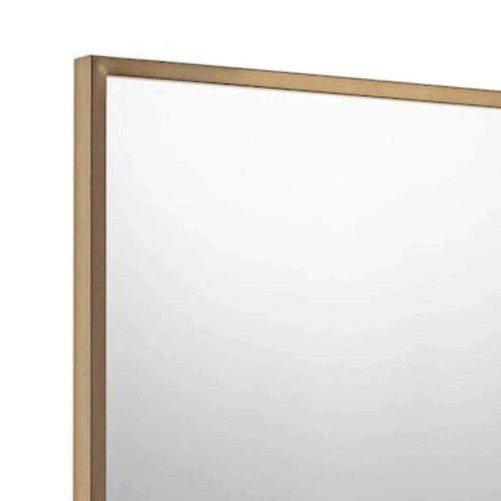 QUOIZEL QR3330 Reflections 36 X 24 inch Antique Brass Mirror